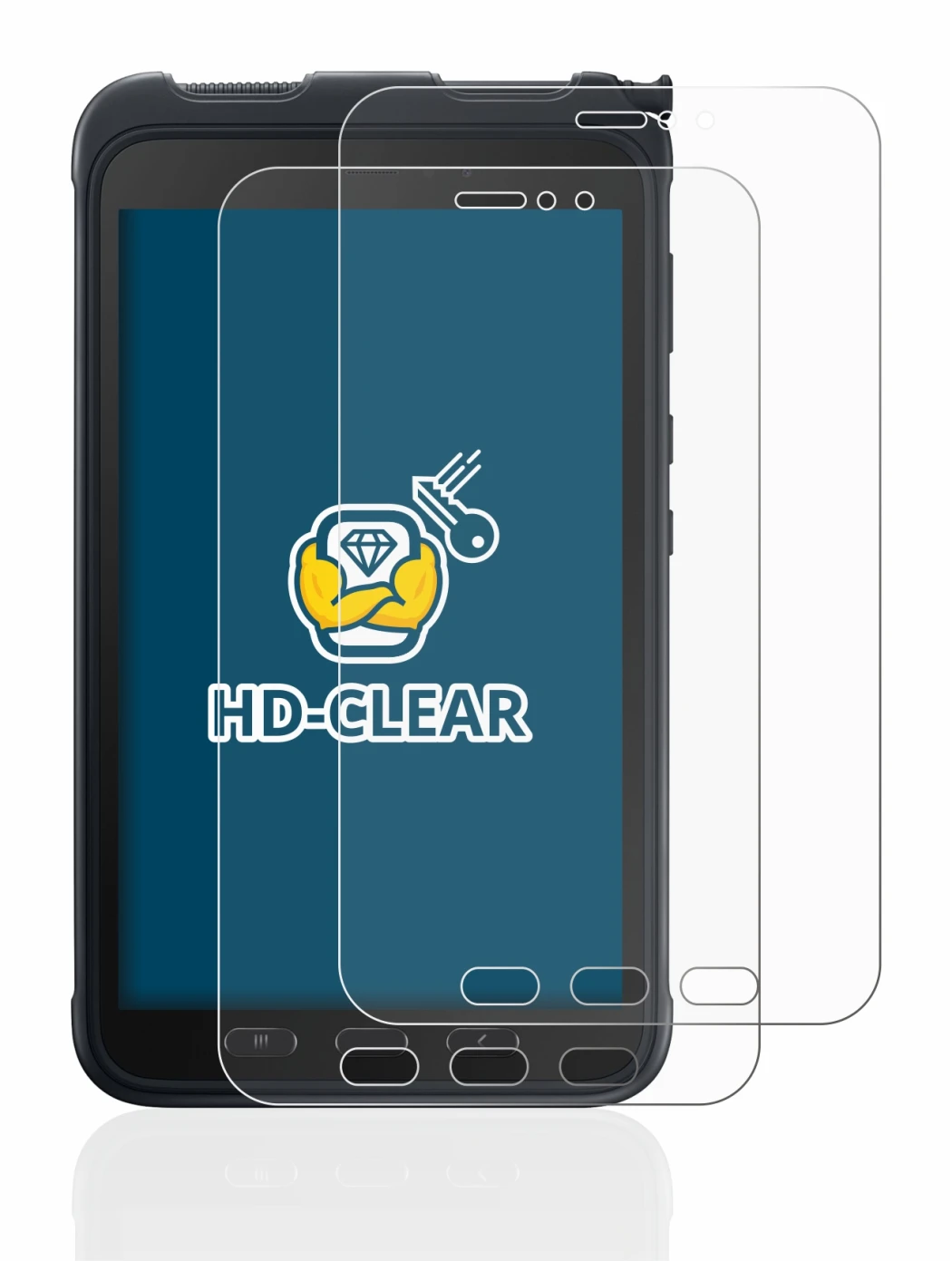 Image of the device Samsung Galaxy Tab Active 3 with a wide variety of screen protectors.