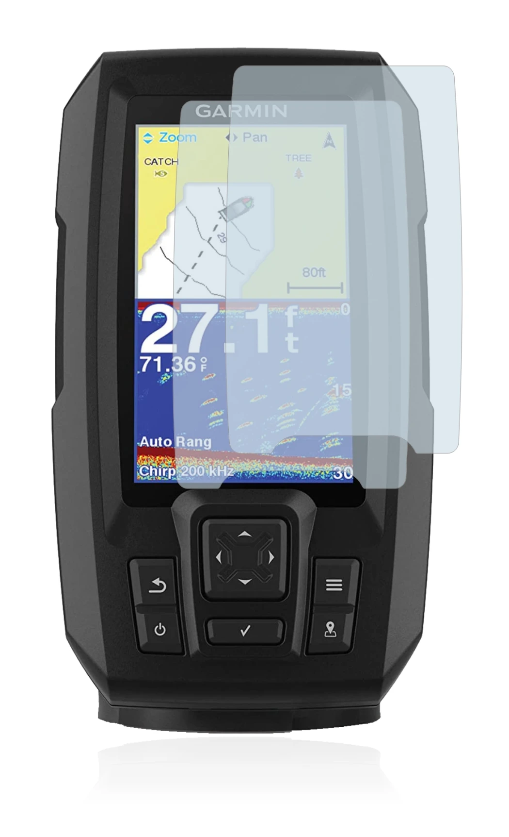 Image of the device Garmin Striker Vivid 4cv with a wide variety of screen protectors.