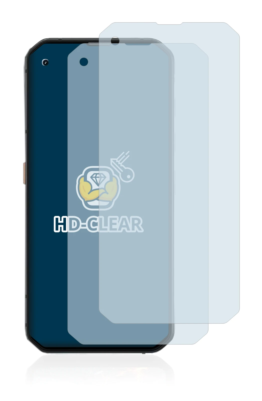 Image of the device Blackview BL6000 Pro 5G with a wide variety of screen protectors.