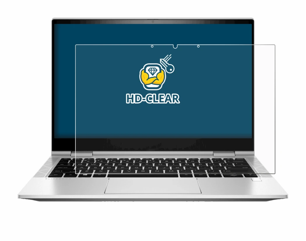 Image of the device HP EliteBook x360 830 G8 with a wide variety of screen protectors.