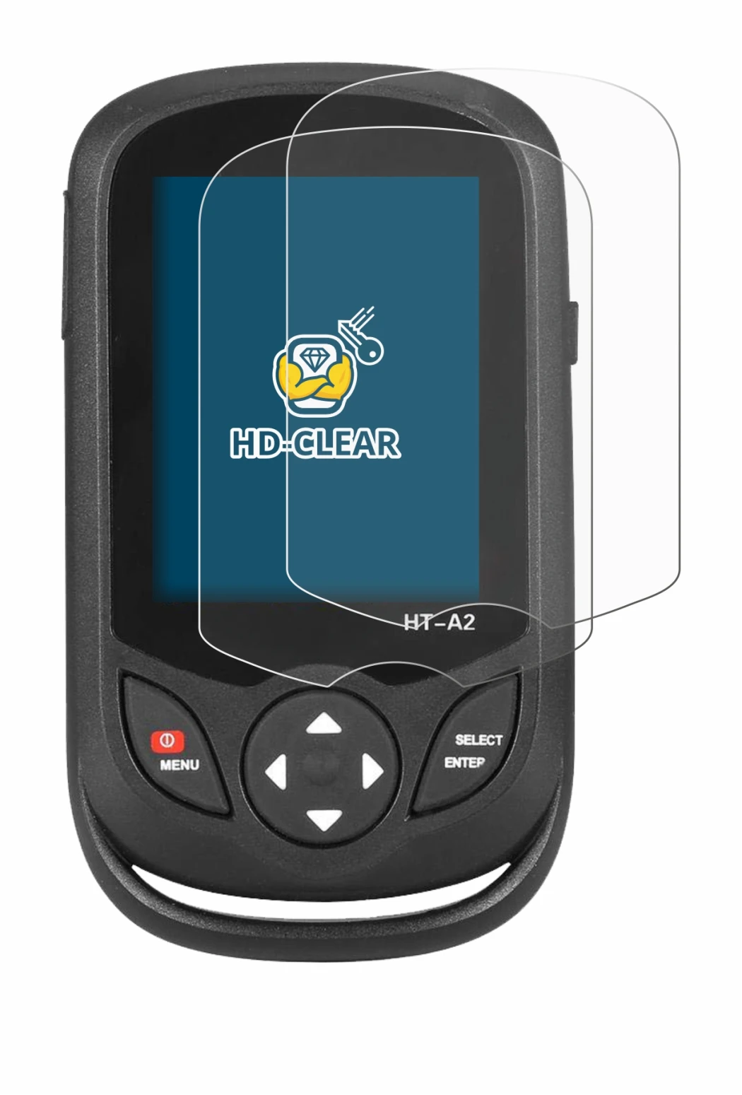 Image of the device Hti HT A2 with a wide variety of screen protectors.