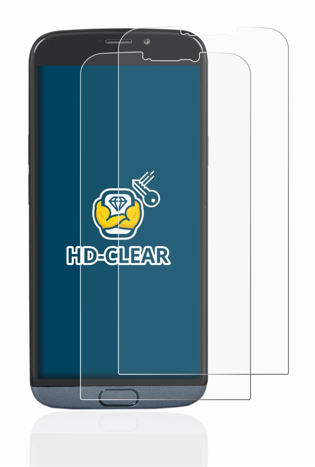 Image of the device Doro 8050 Plus with a wide variety of screen protectors.