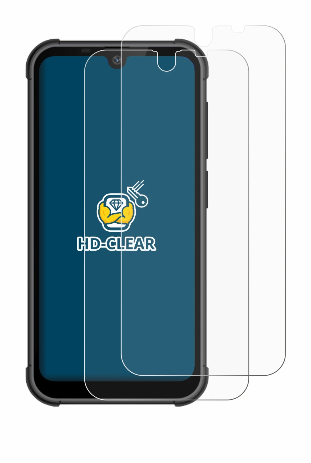 Image of the device Beafon MX1 with a wide variety of screen protectors.