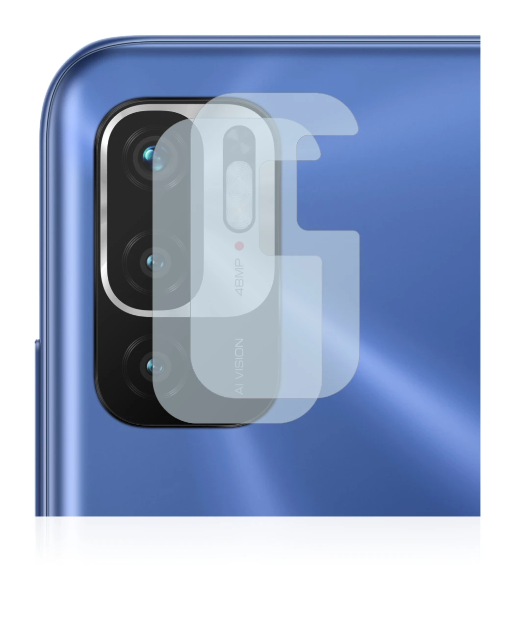 Image of the device Xiaomi Redmi Note 10 5G (ONLY Camera Lens) with a wide variety of screen protectors.
