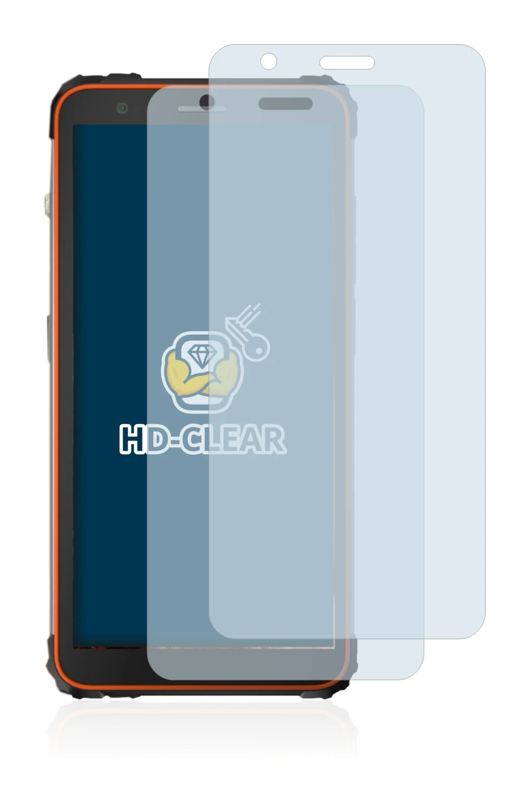 Image of the device Blackview BV6600 with a wide variety of screen protectors.