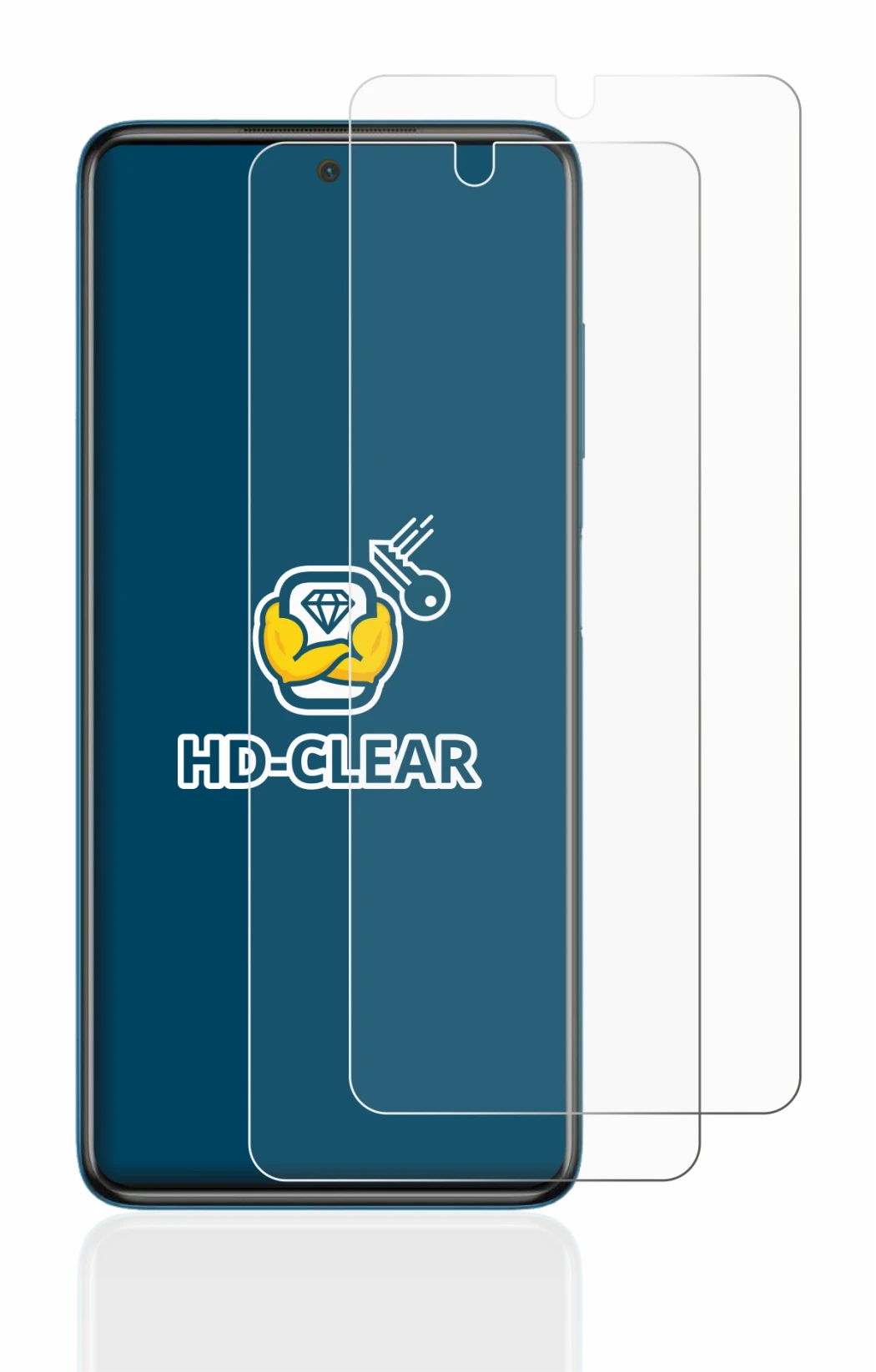 Image of the device Xiaomi Poco X3 Pro with a wide variety of screen protectors.