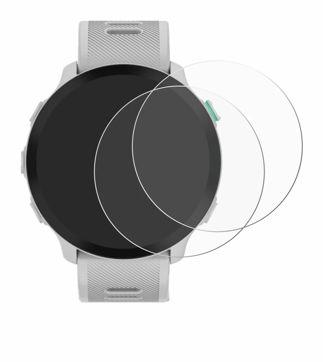 Image of the device Garmin Forerunner 55 with a wide variety of screen protectors.