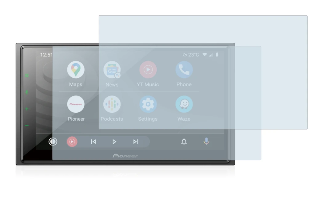 Image of the device Pioneer SPH-EVO64DAB with a wide variety of screen protectors.
