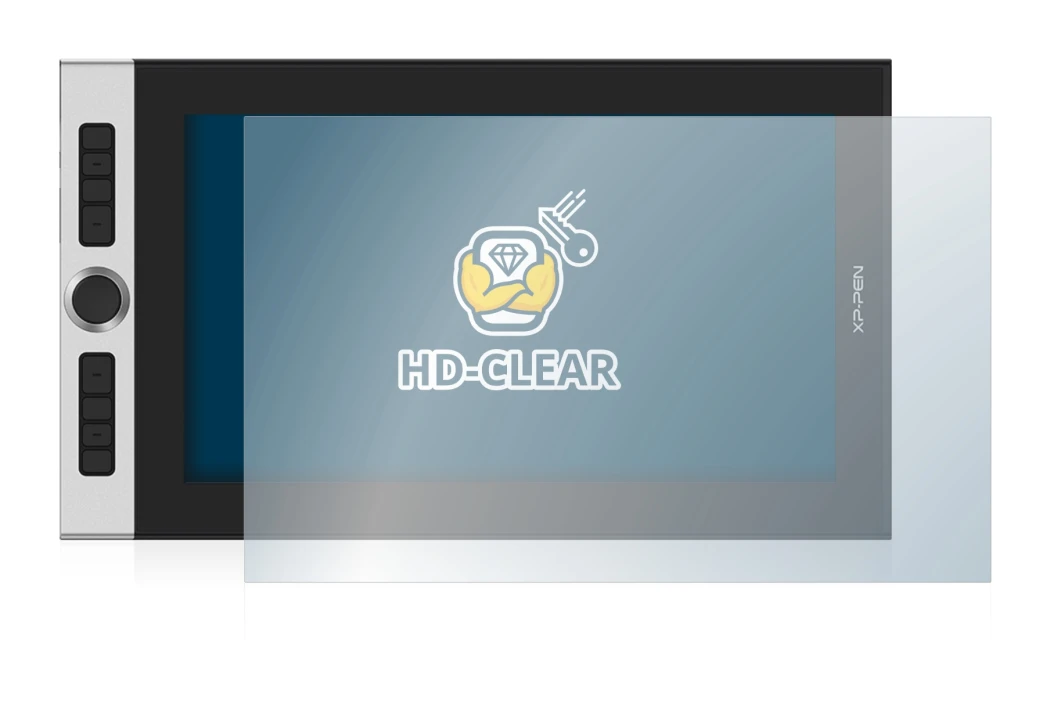 Image of the device XP-Pen Innovator 16 with a wide variety of screen protectors.