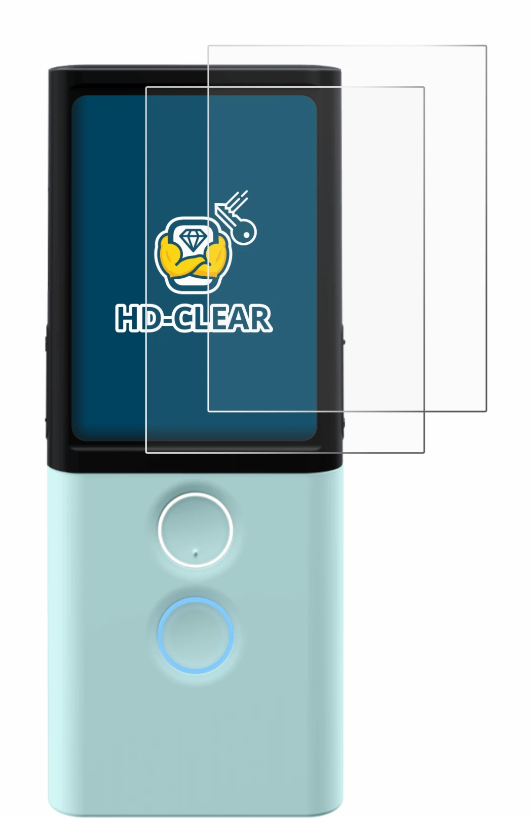 Image of the device Vasco Translator M3 with a wide variety of screen protectors.