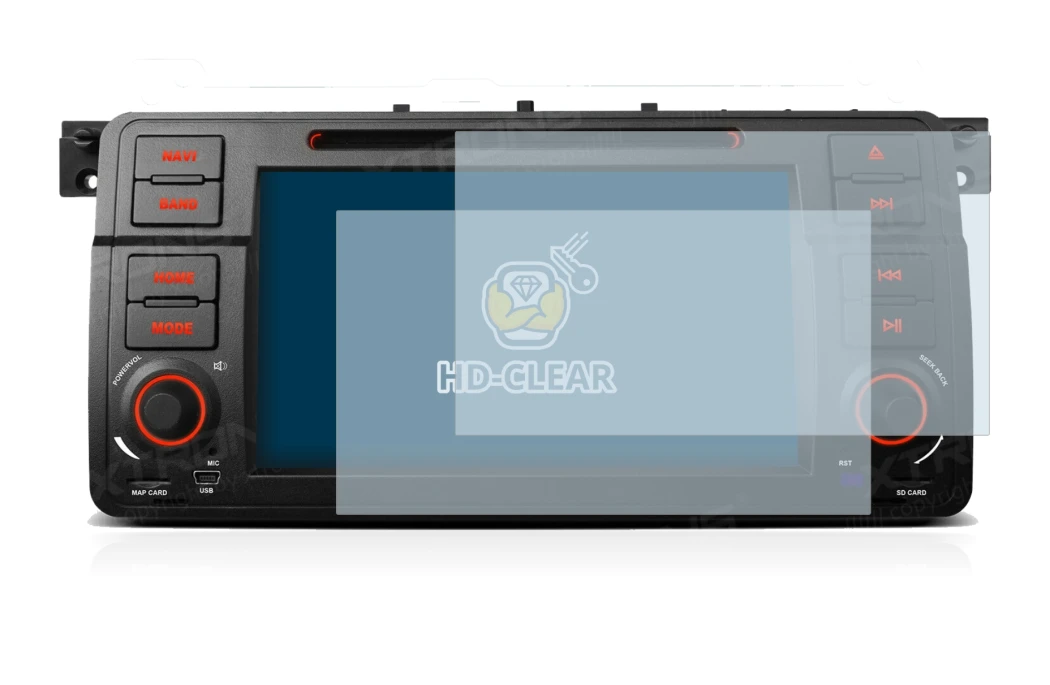 Image of the device Xtrons PQ7046B with a wide variety of screen protectors.