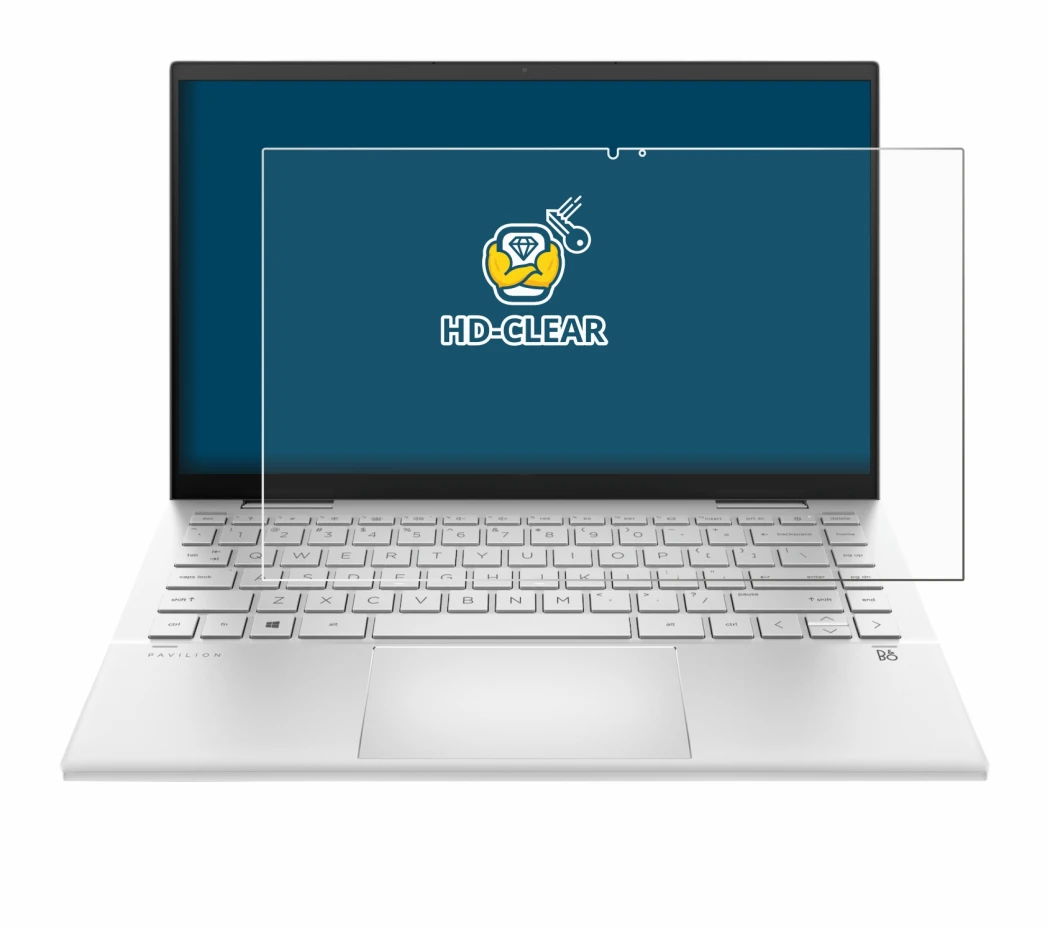 Image of the device HP Pavilion x360 (14-dyX) with a wide variety of screen protectors.