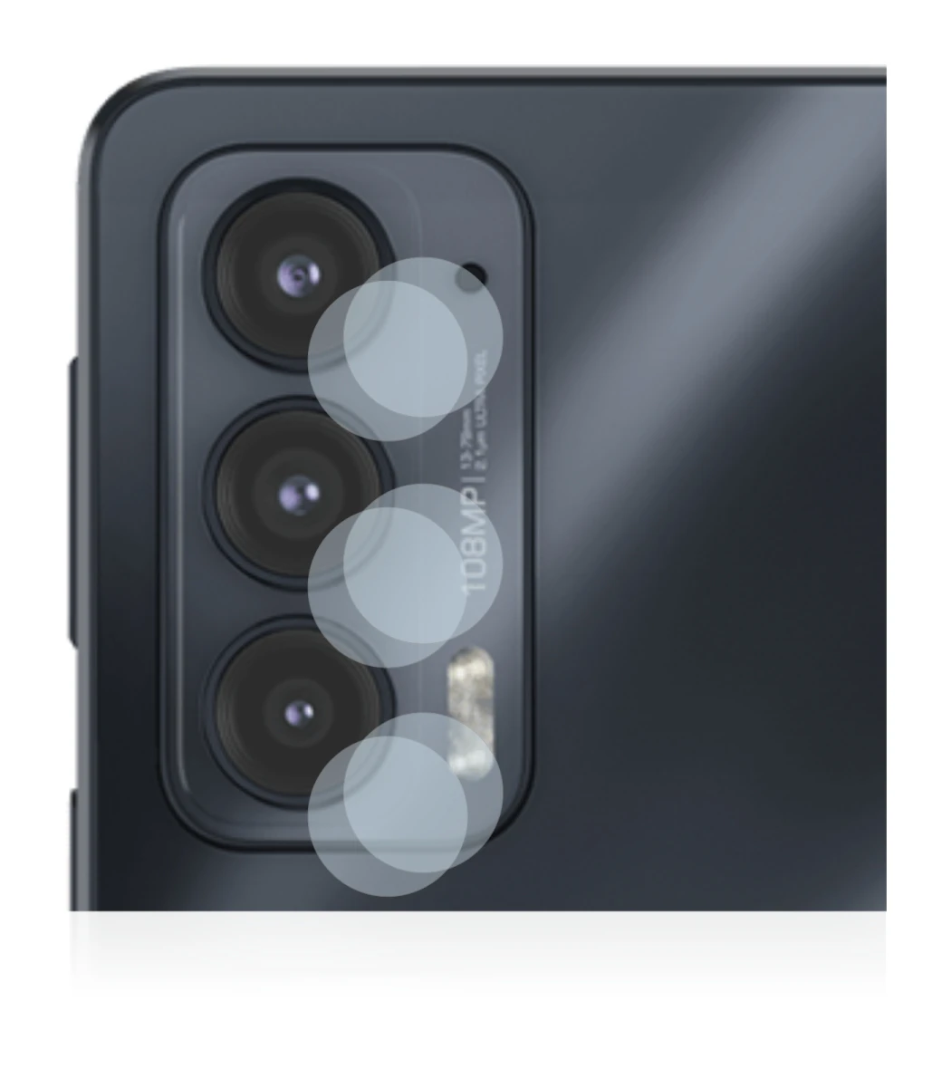 Image of the device Motorola Edge 20 (ONLY Camera Lens) with a wide variety of screen protectors.