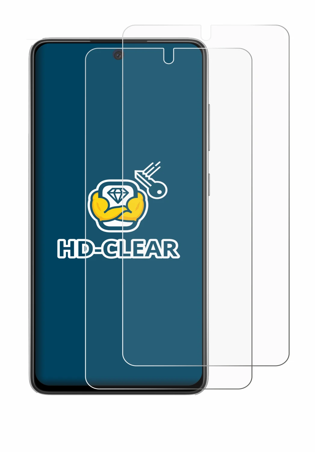 Image of the device Samsung Galaxy A52s 5G with a wide variety of screen protectors.