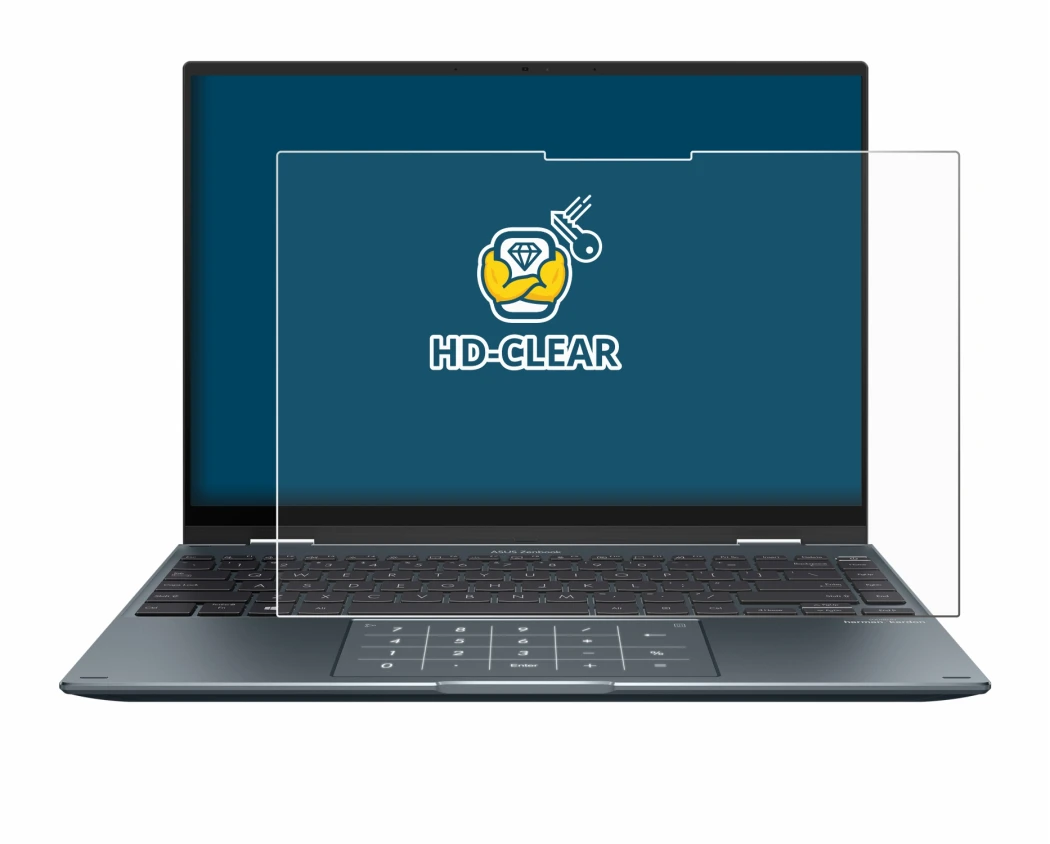 Image of the device ASUS ZenBook 14 Flip OLED with a wide variety of screen protectors.