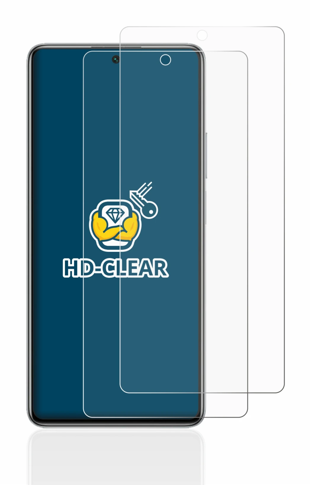 Image of the device Xiaomi 11T Pro with a wide variety of screen protectors.