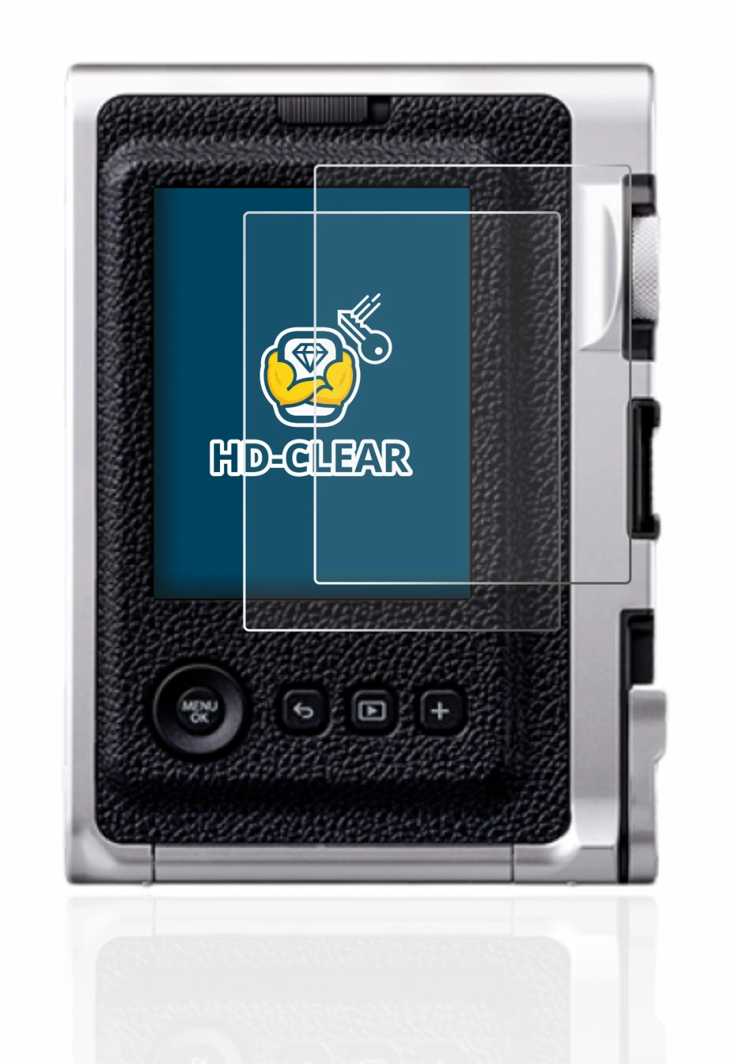 Image of the device Fujifilm Instax Mini Evo with a wide variety of screen protectors.