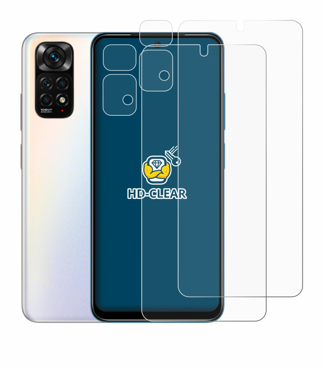 Image of the device Xiaomi Redmi Note 11S (Front+Camera) with a wide variety of screen protectors.