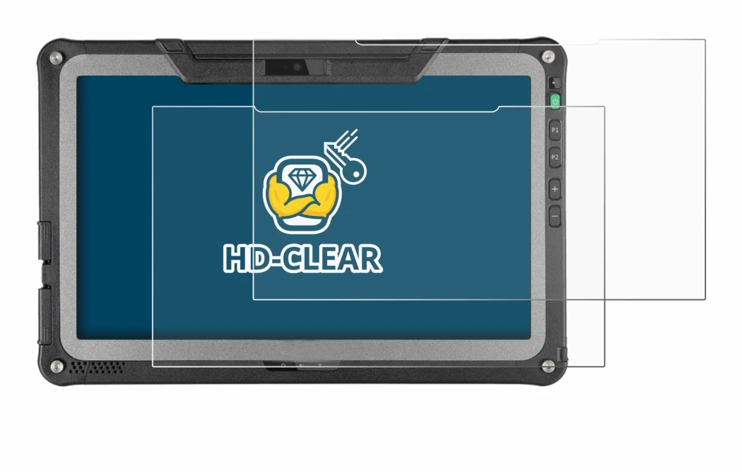 Image of the device Getac F110 G6 with a wide variety of screen protectors.