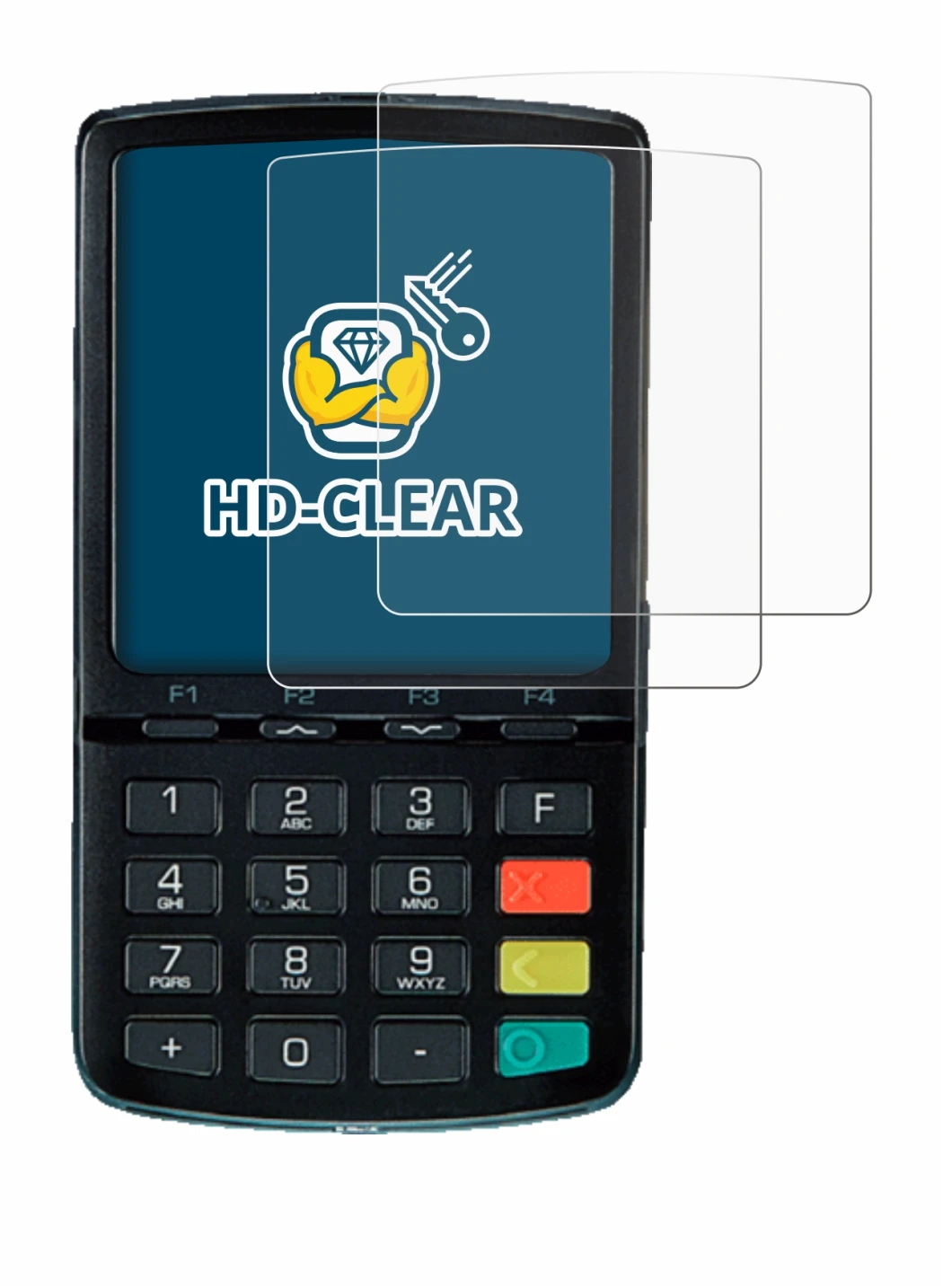 Image of the device ingenico Link/2500 with a wide variety of screen protectors.