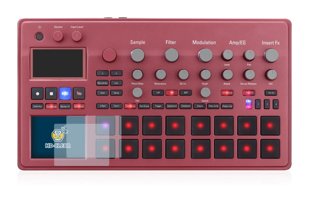 Image of the device KORG electribe Sampler with a wide variety of screen protectors.