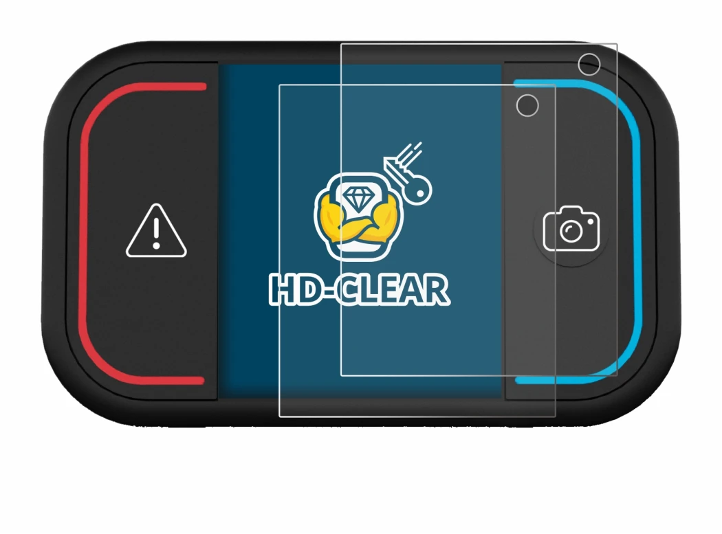 Image of the device Saphe Drive Mini with a wide variety of screen protectors.