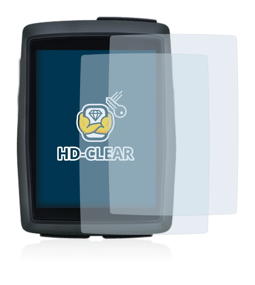 Image of the device Sigma BC 14.0 WL with a wide variety of screen protectors.