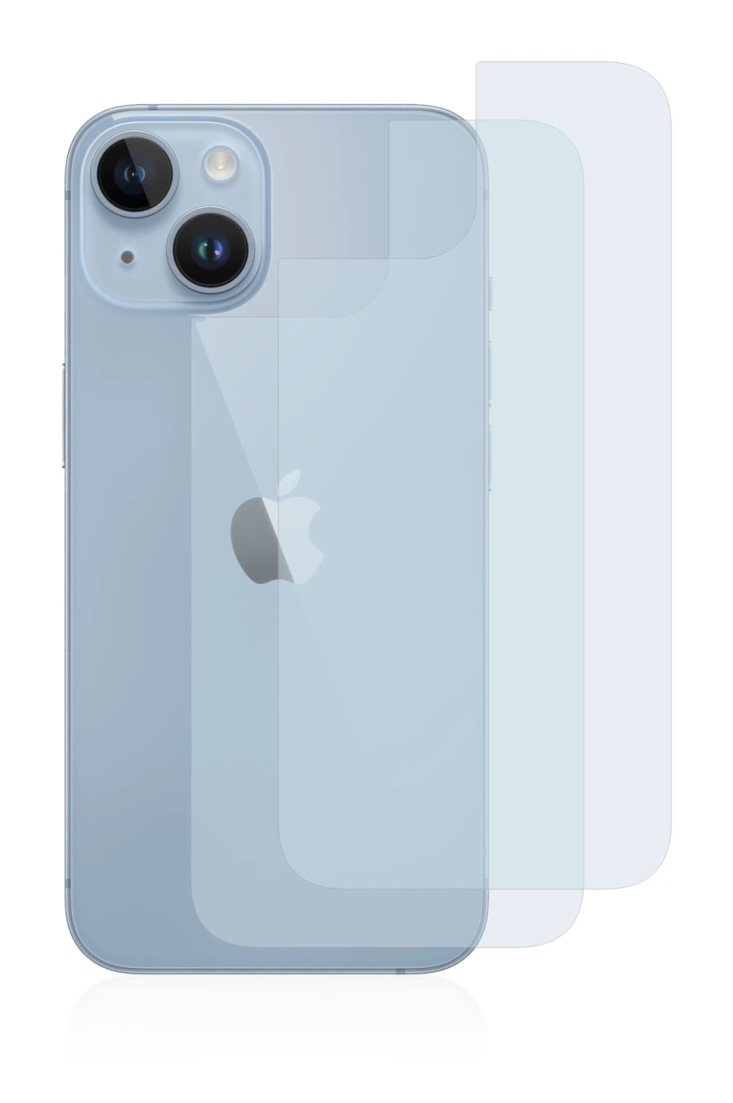 Image of the device Apple iPhone 14 (Back) with a wide variety of screen protectors.