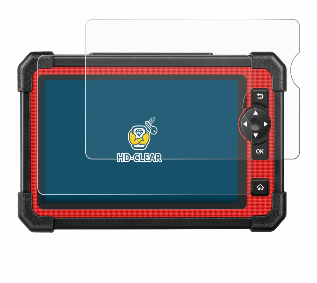 Image of the device Launch X-431 CRP919E with a wide variety of screen protectors.