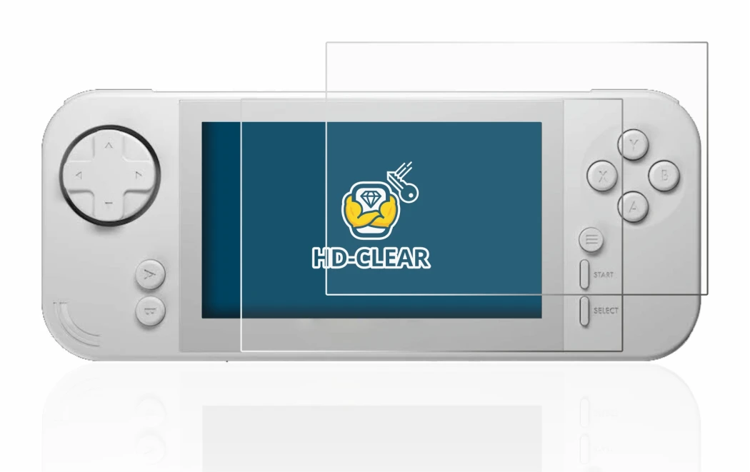 Image of the device Evercade EXP with a wide variety of screen protectors.