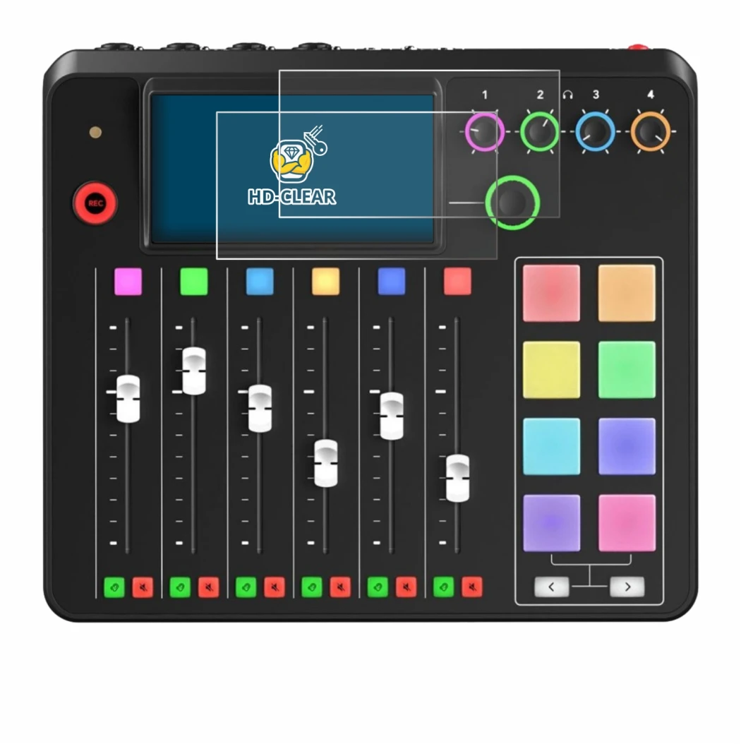 Image of the device Rode Rodecaster Pro II with a wide variety of screen protectors.