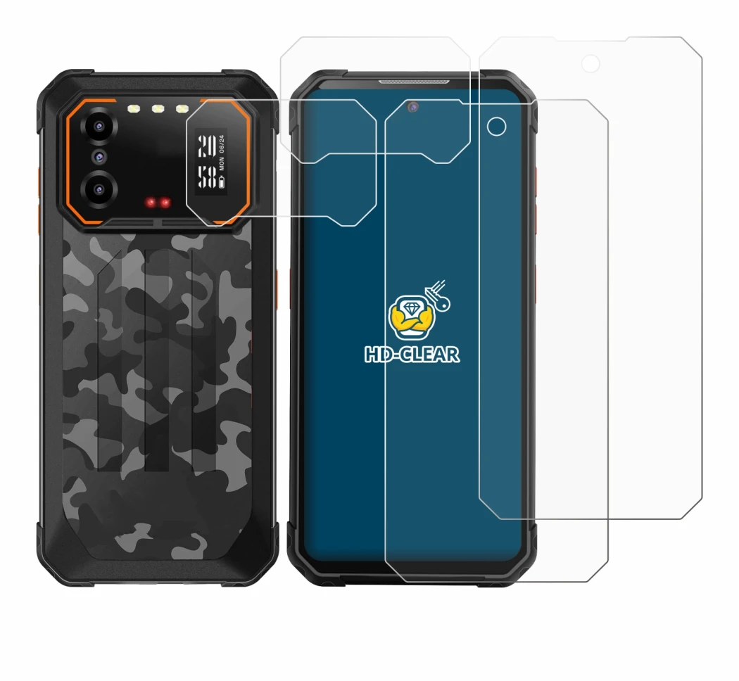 Image of the device iiiF150 B1 Pro (Front+Camera) with a wide variety of screen protectors.