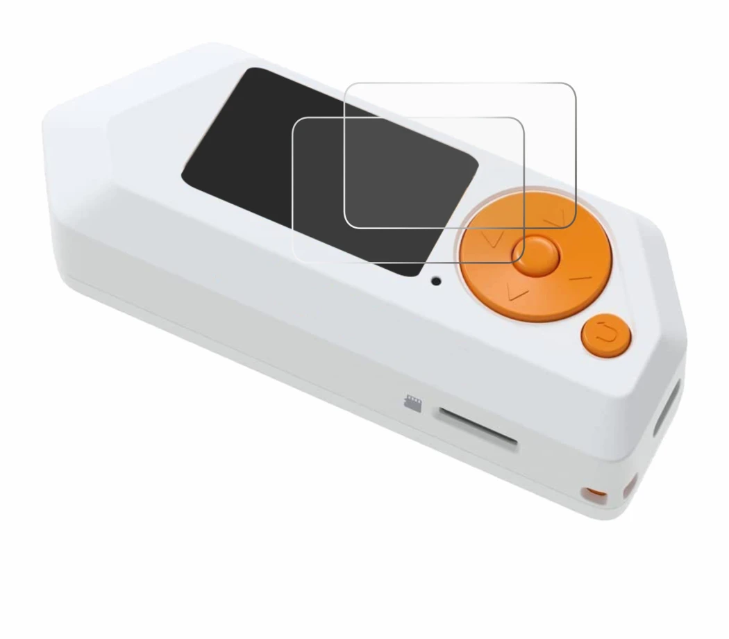 Image of the device Flipper Zero FZ.1 with a wide variety of screen protectors.