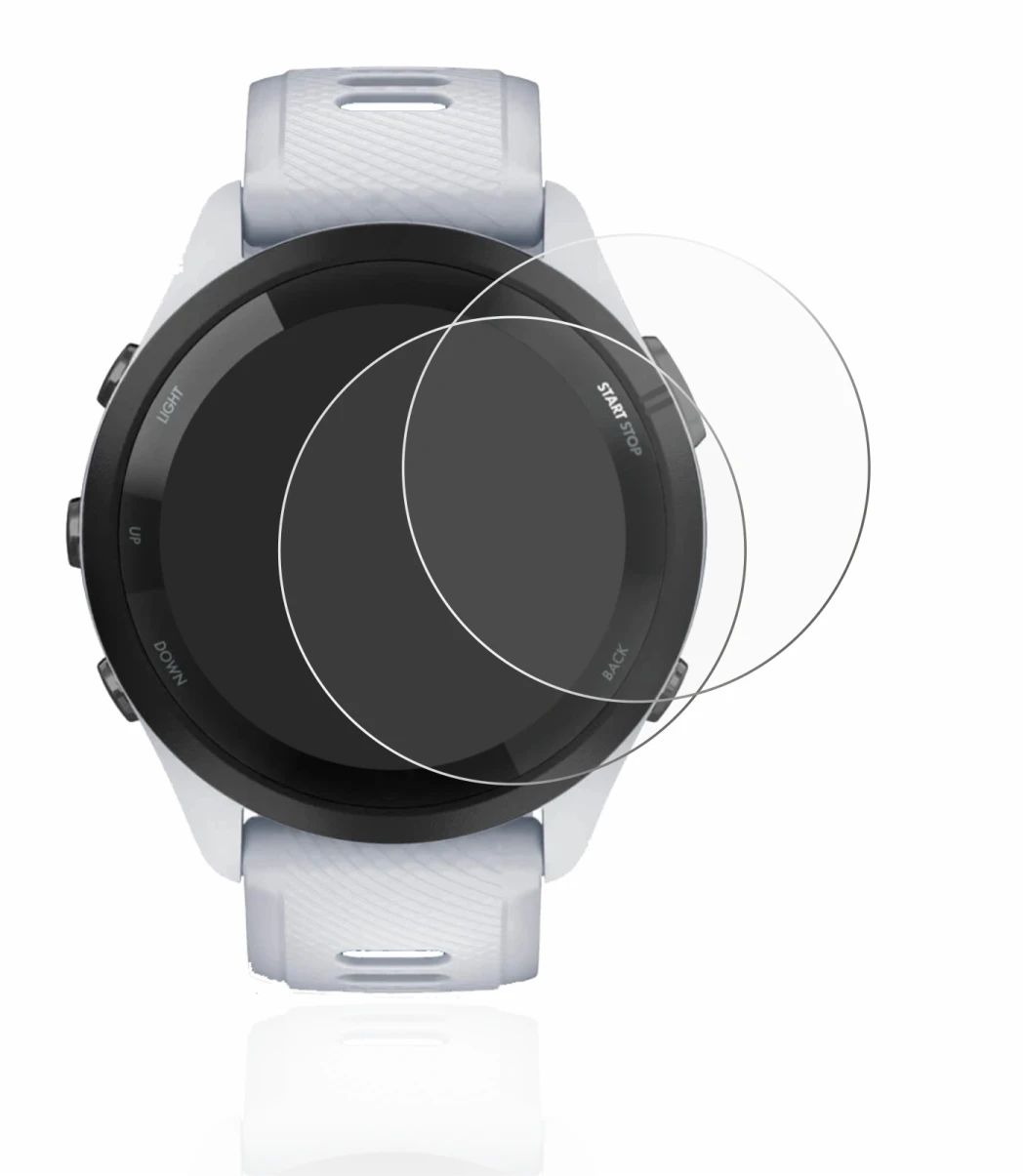 Image of the device Garmin Forerunner 265 (46 mm) with a wide variety of screen protectors.