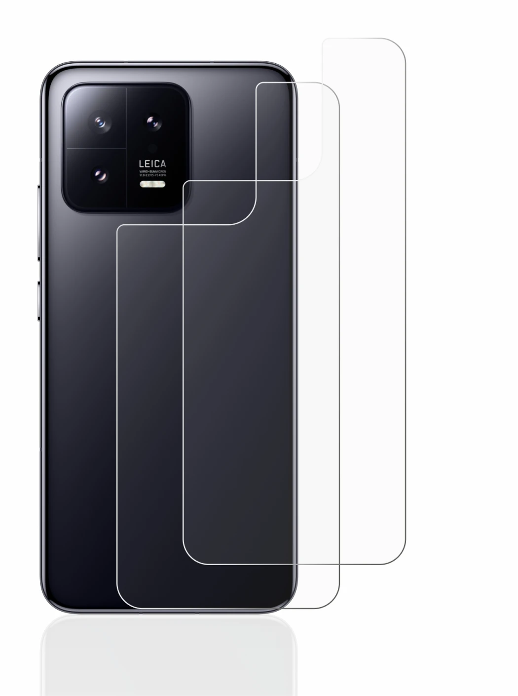 Image of the device Xiaomi 13 (Back) with a wide variety of screen protectors.