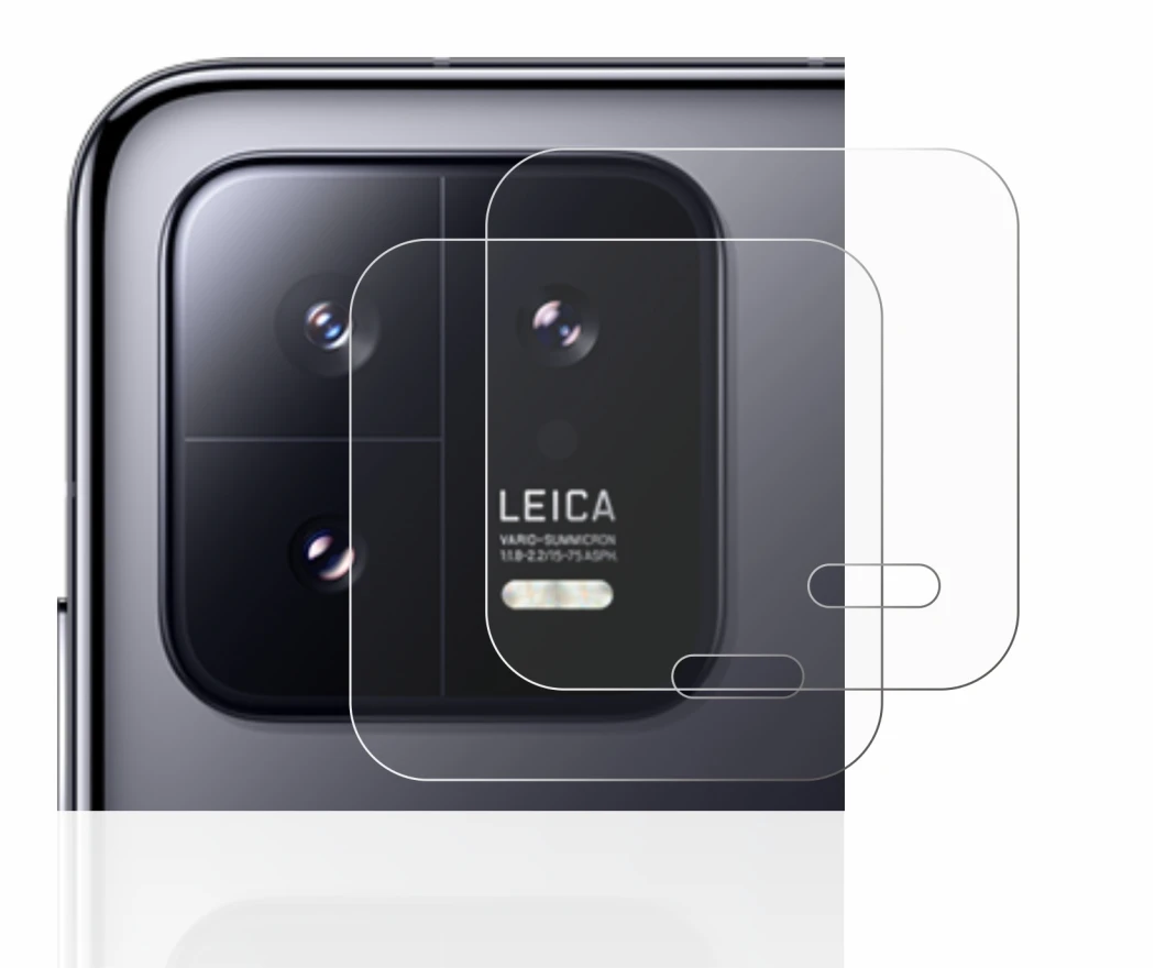 Image of the device Xiaomi 13 (ONLY Camera Lens) with a wide variety of screen protectors.