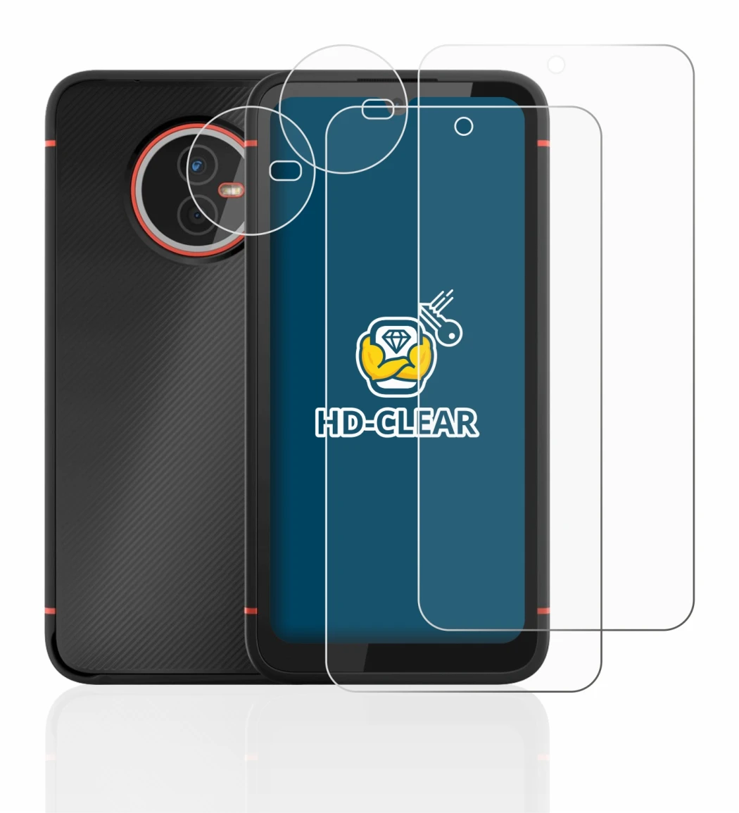Image of the device Gigaset GX4 (Front+Camera) with a wide variety of screen protectors.