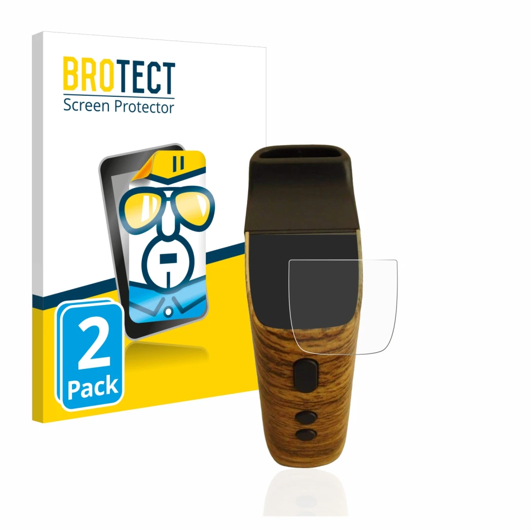 Front side of a product packaging with the brand logo BROTECT. Next to it is the device Wolkenkraft FENiX Mini Vaporizer shown