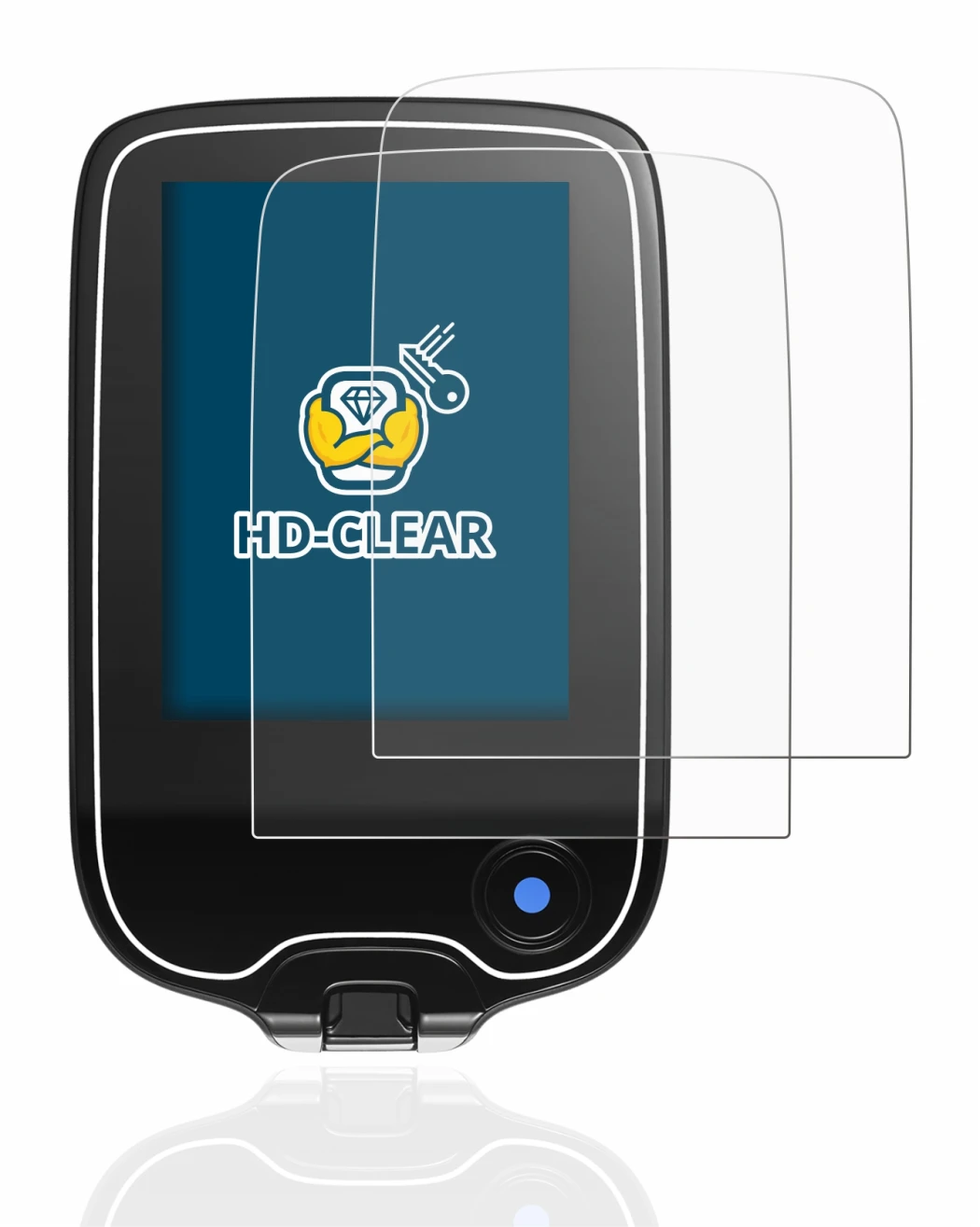Image of the device Freestyle Libre 3 with a wide variety of screen protectors.