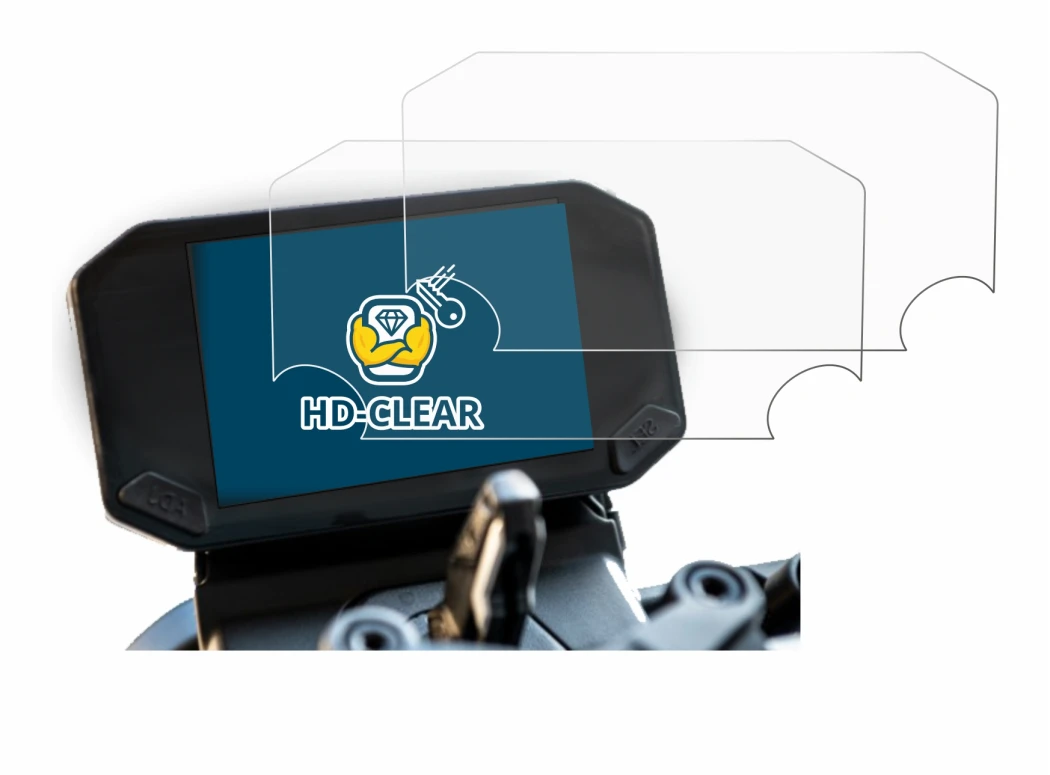 Image of the device VOGE 350 AC with a wide variety of screen protectors.