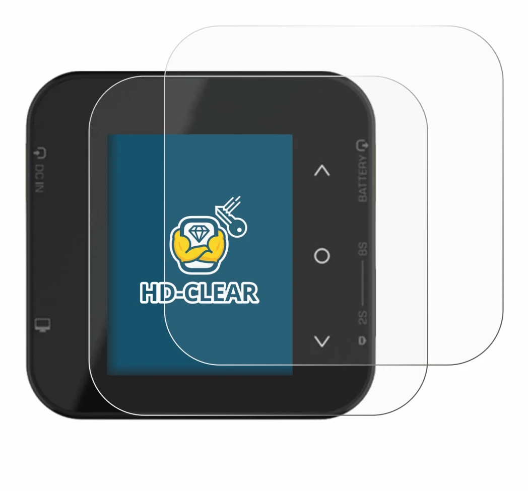 Image of the device ISDT Air8 with a wide variety of screen protectors.