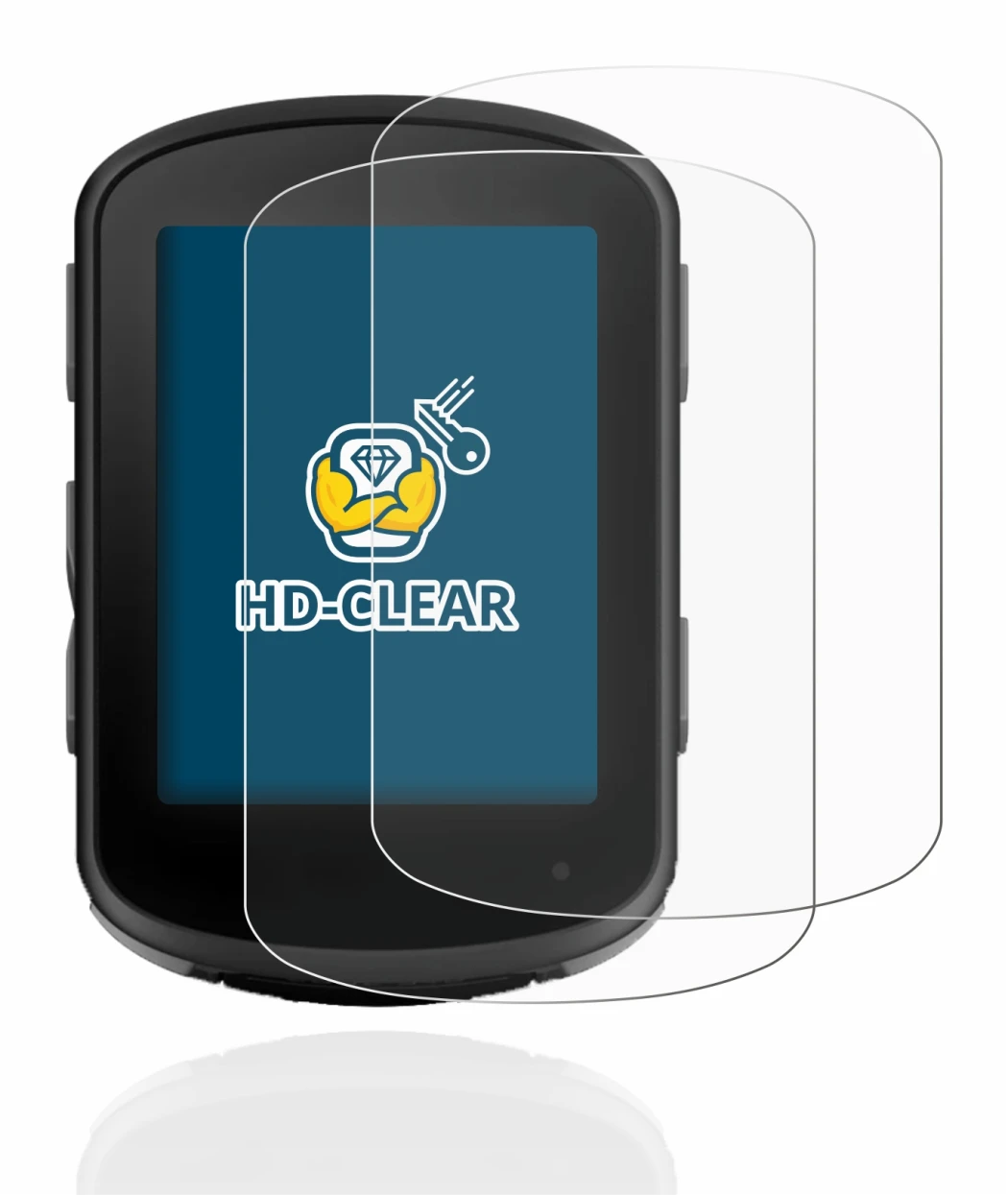 Image of the device Garmin Edge 840 with a wide variety of screen protectors.