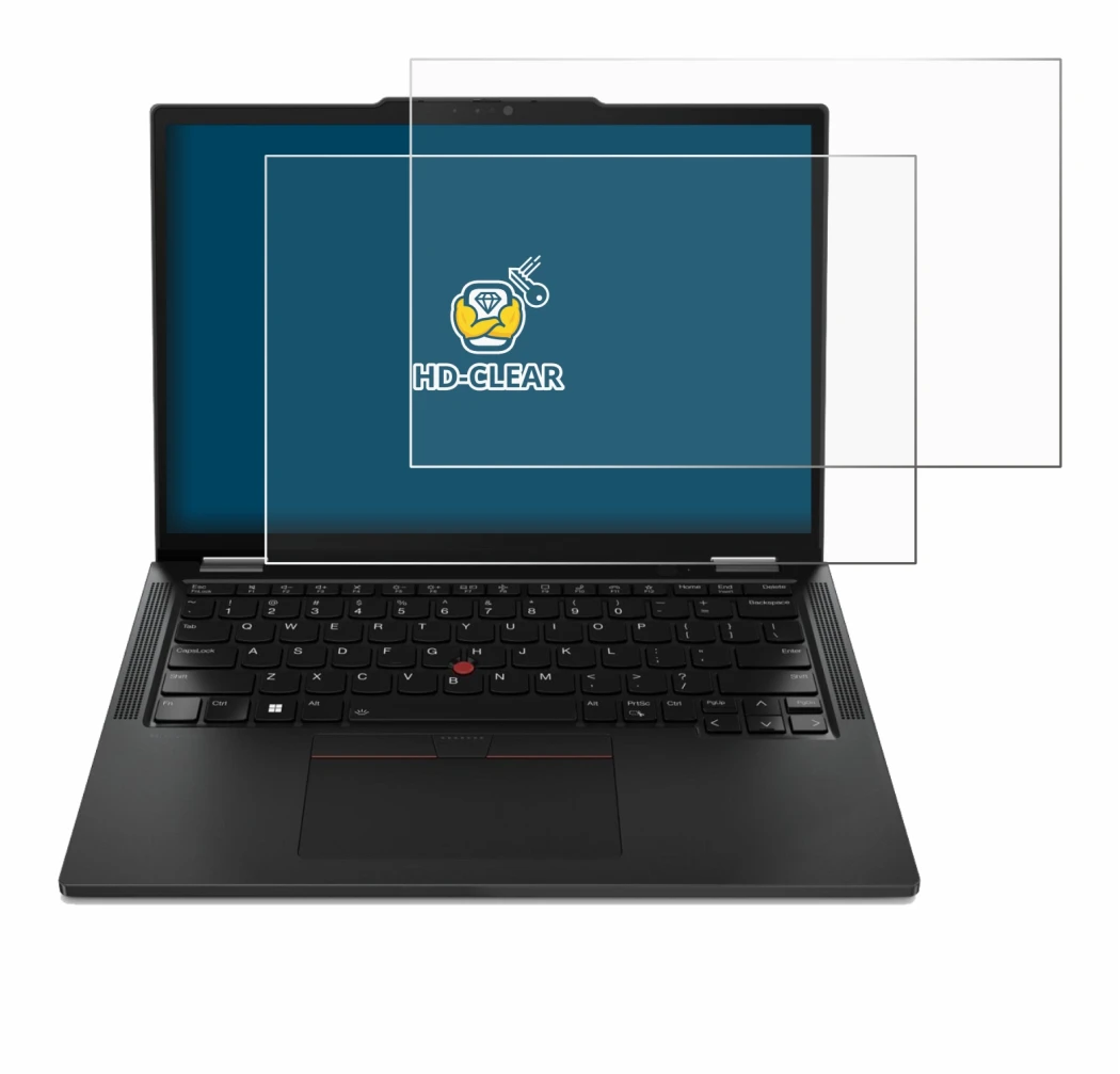 Image of the device Lenovo ThinkPad X13 Gen 4 with a wide variety of screen protectors.