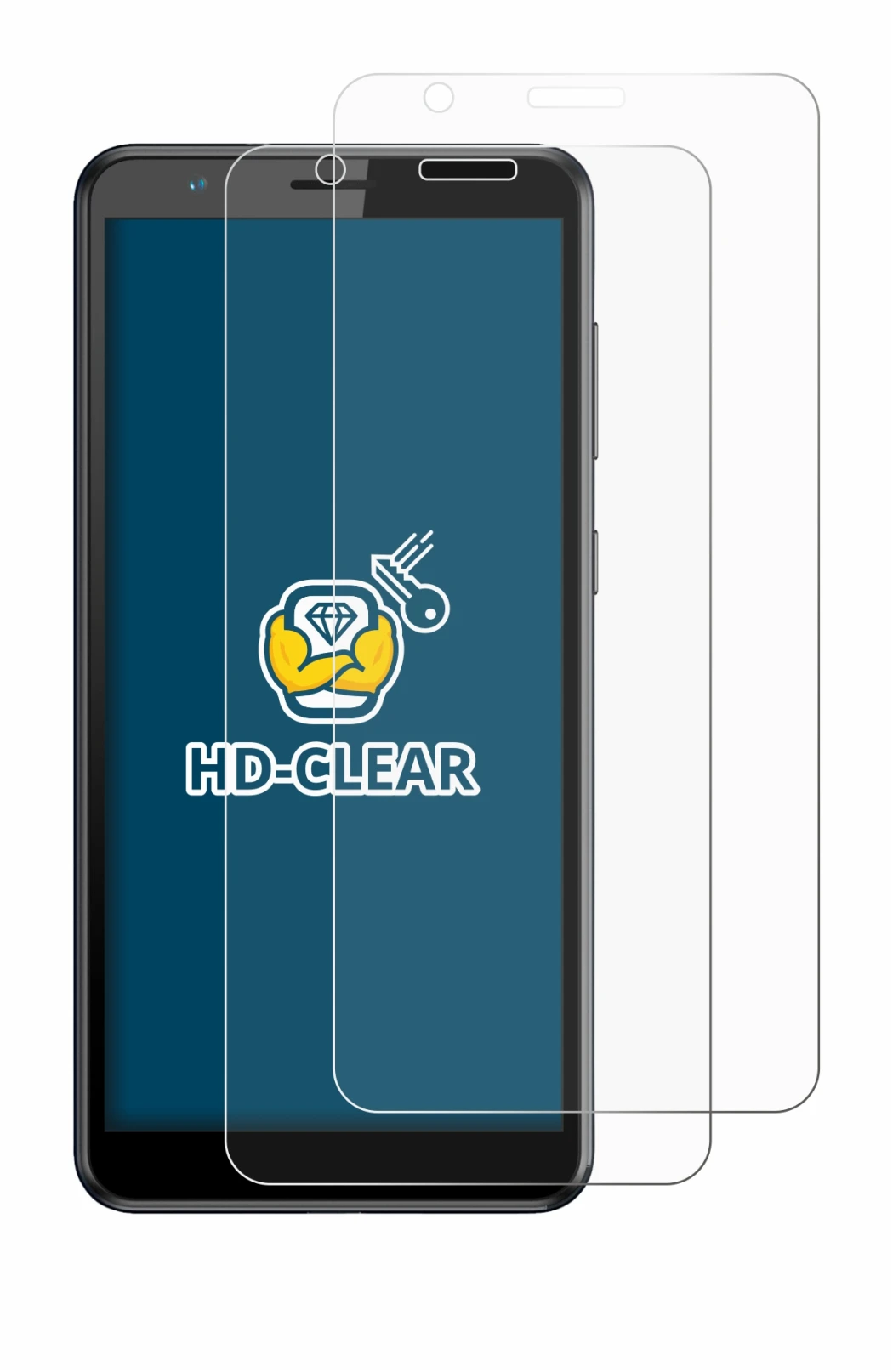 Image of the device ZTE Blade A31 with a wide variety of screen protectors.