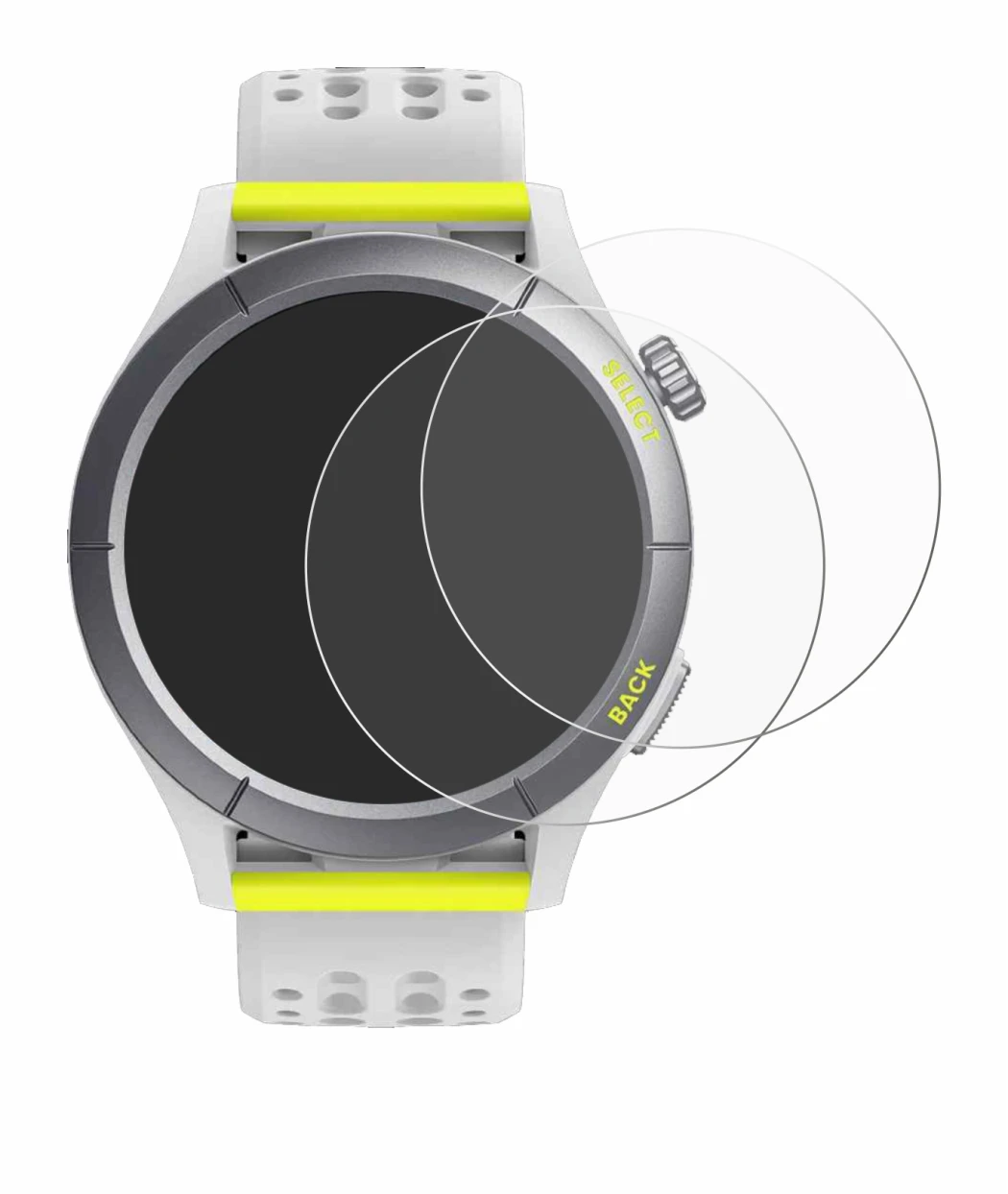 Image of the device Huami Amazfit Cheetah with a wide variety of screen protectors.