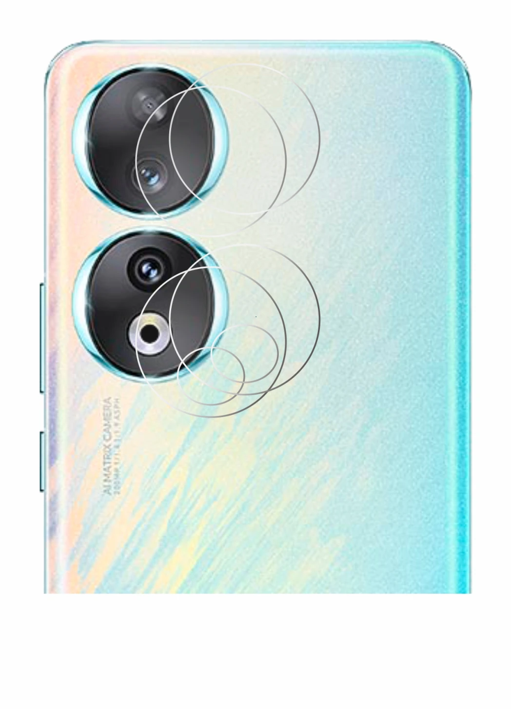 Image of the device Honor 90 (ONLY Camera Lens) with a wide variety of screen protectors.