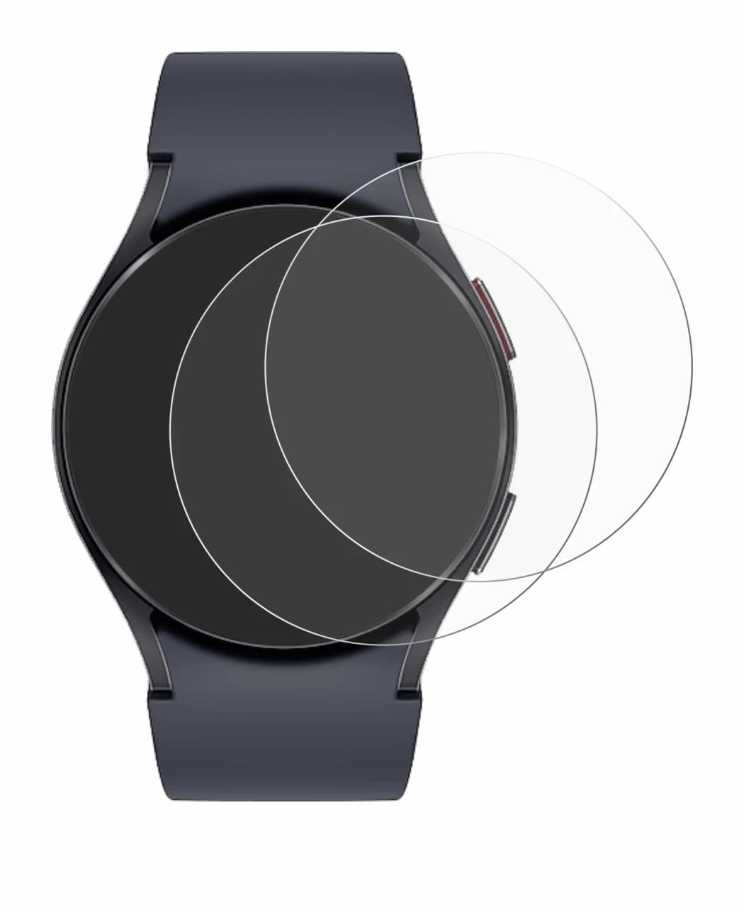 Image of the device Samsung Galaxy Watch 6 (44 mm) with a wide variety of screen protectors.