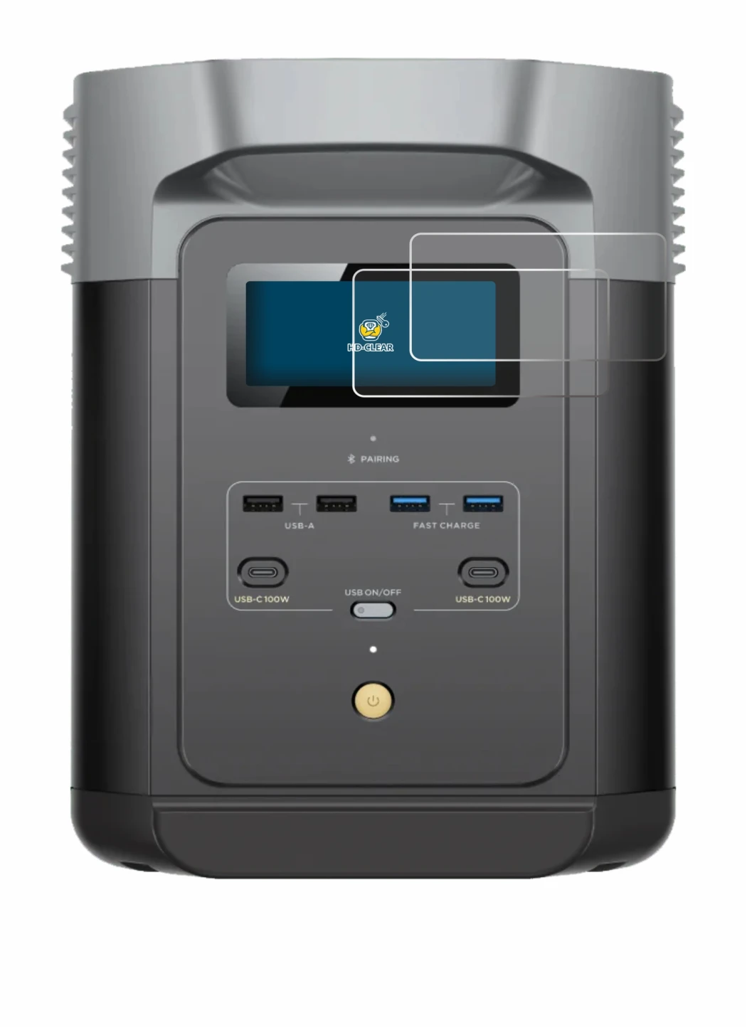 Image of the device EcoFlow DELTA 2 with a wide variety of screen protectors.