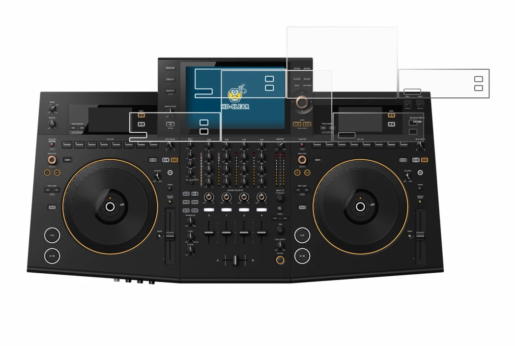 Image of the device Pioneer OPUS-QUAD with a wide variety of screen protectors.