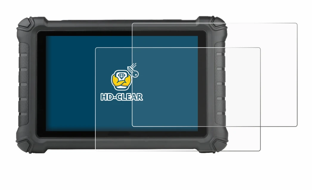 Image of the device Autel MX900c with a wide variety of screen protectors.